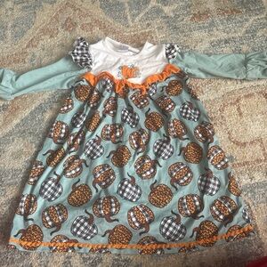 Cute Pumpkin Patterned Dress